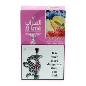 معسل العراب بنكهة كوكتيل الفواكه (شمام، فراولة، بلوبيري) - كوكتيل فواكه فريد من نوعه لمحبي النكهات المتنوعة.