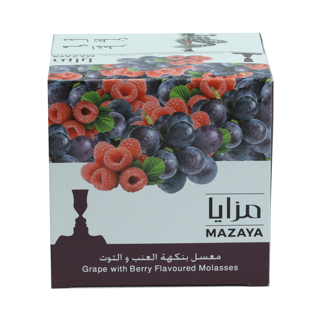 علبة معسل مزايا بنكهة العنب والتوت - ألو شيشة